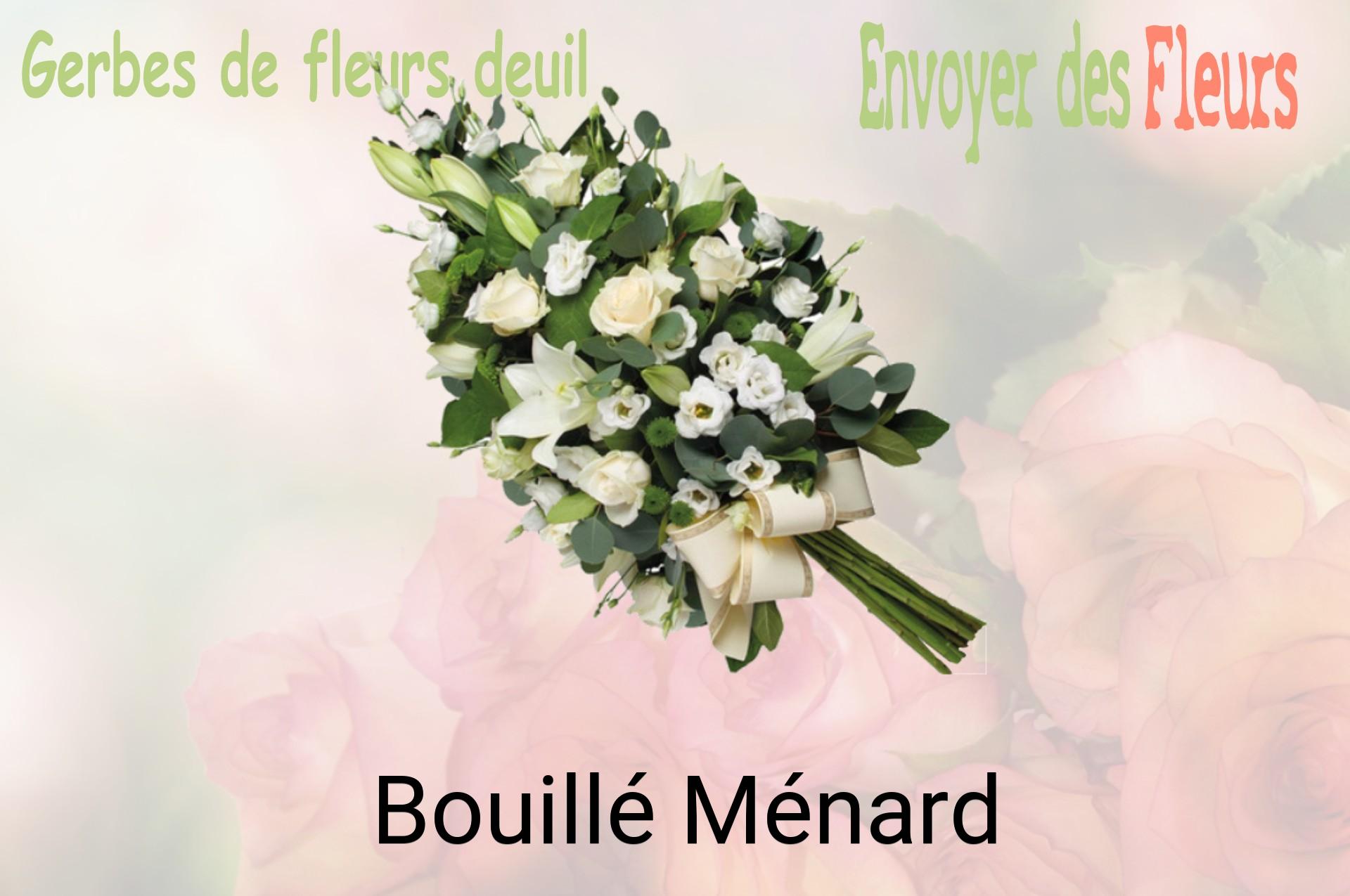 Gerbe de fleurs de deuil livrée à Bouillé-Ménard